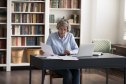 Woman doing paperwork