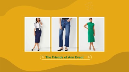 Various looks from Ann Taylor on sale during the Friends of Ann Sale event, which doesn't require a coupon code!