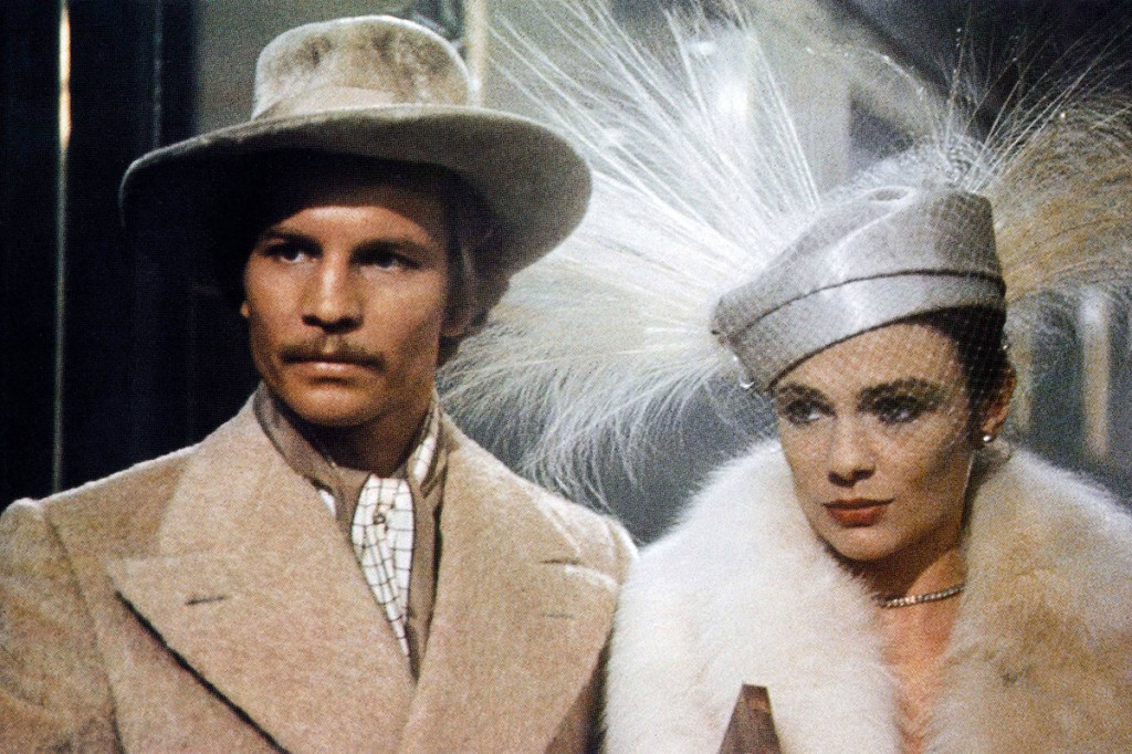 With Michael York in 1974's Murder on the Orient Express
