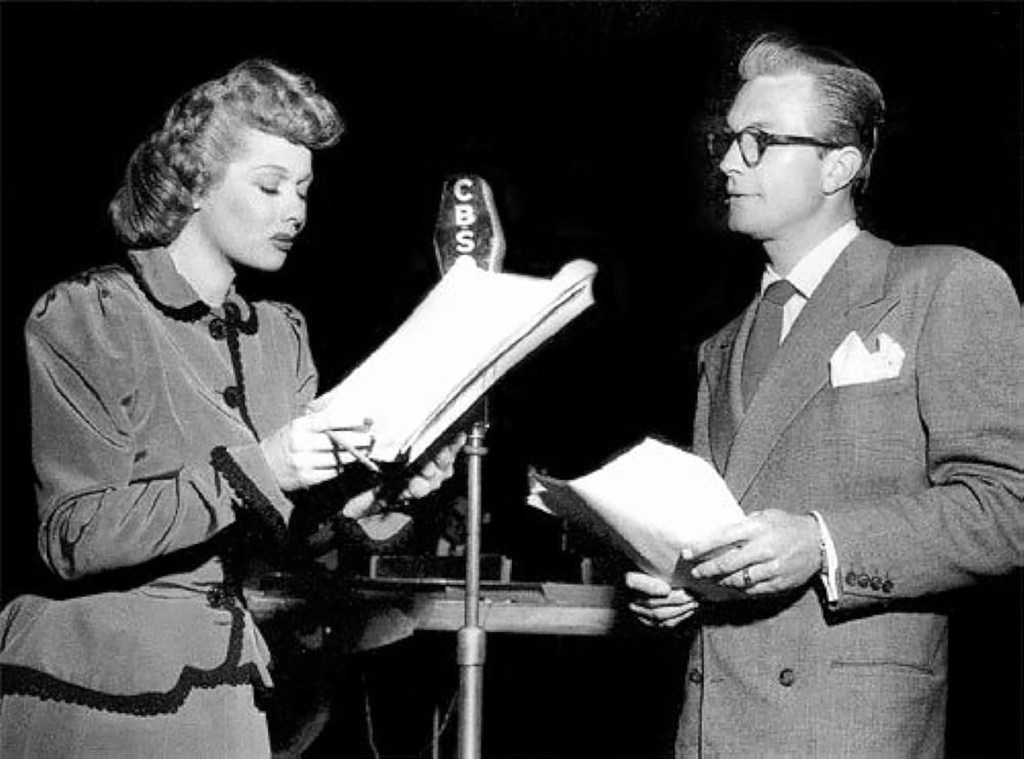 Lucille Ball recording My Favorite Husband