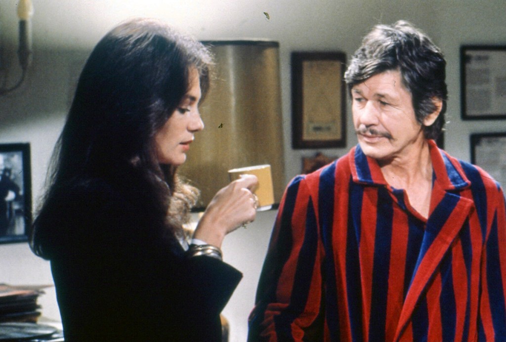 With Charles Bronson in 1976's St. Ives