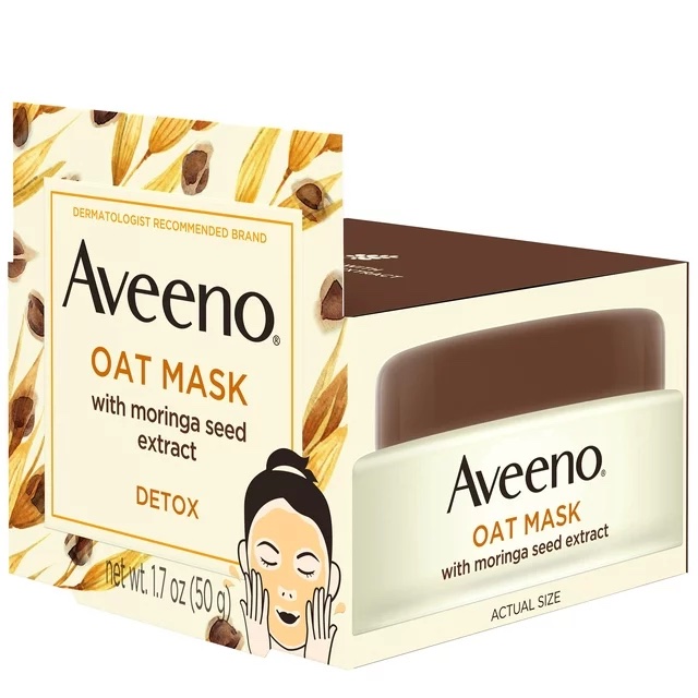 Aveeno Detoxifying Oat Face Mask, , one of the celebrity favorite drugstore beauty products
