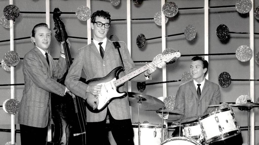 Buddy Holly and the Crickets performing