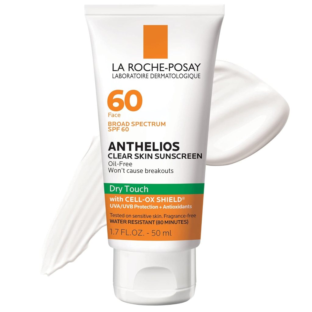 La Roche-Posay Anthelios Clear Skin Dry Touch Sunscreen SPF 60, , one of the celebrity favorite drugstore beauty products
