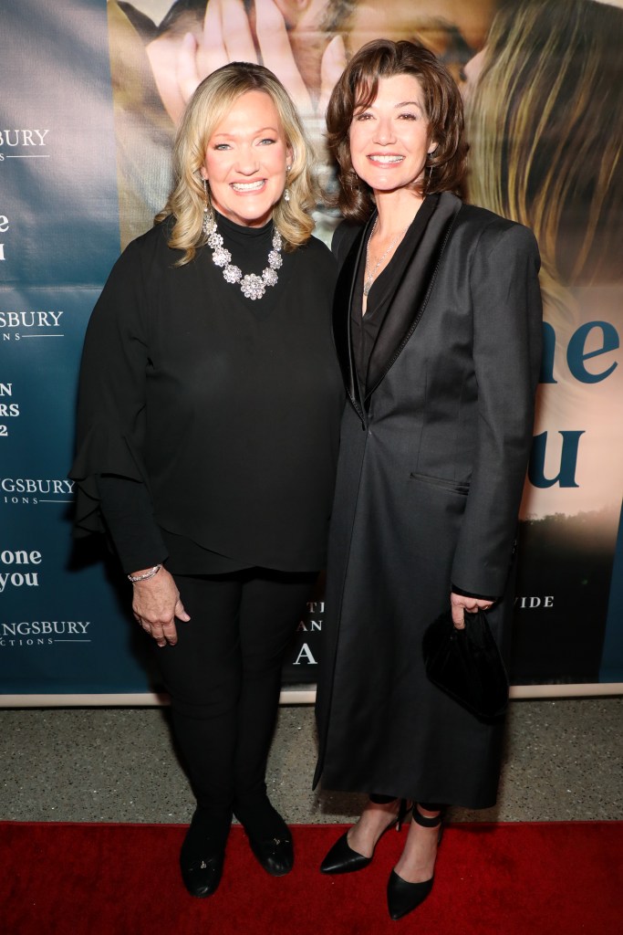 Karen and Amy Grant celebrating the "Someone Like You" premiere in Nashville