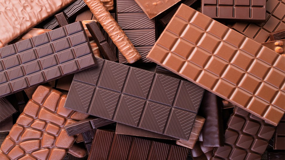 An assortment of chocolate