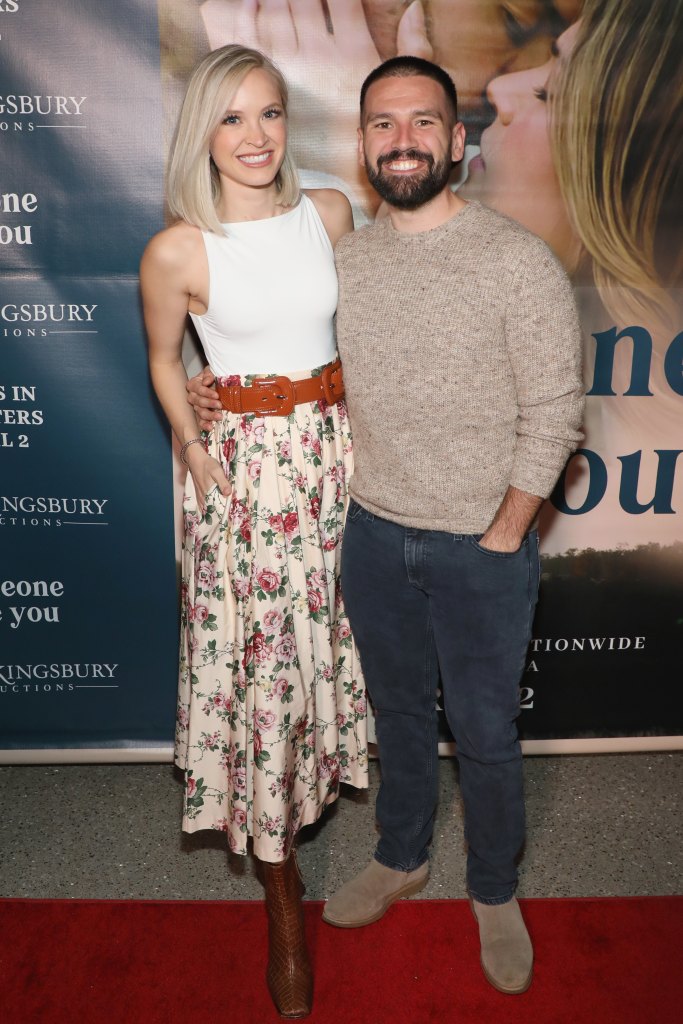 Shay Mooney and his wife, Hannah Billingsley on the red carpet