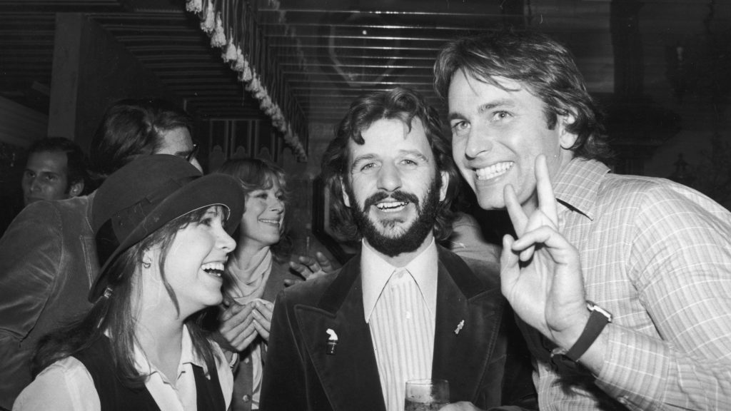 Carrie Fisher, John Ritter and Ringo Starr, 1978
