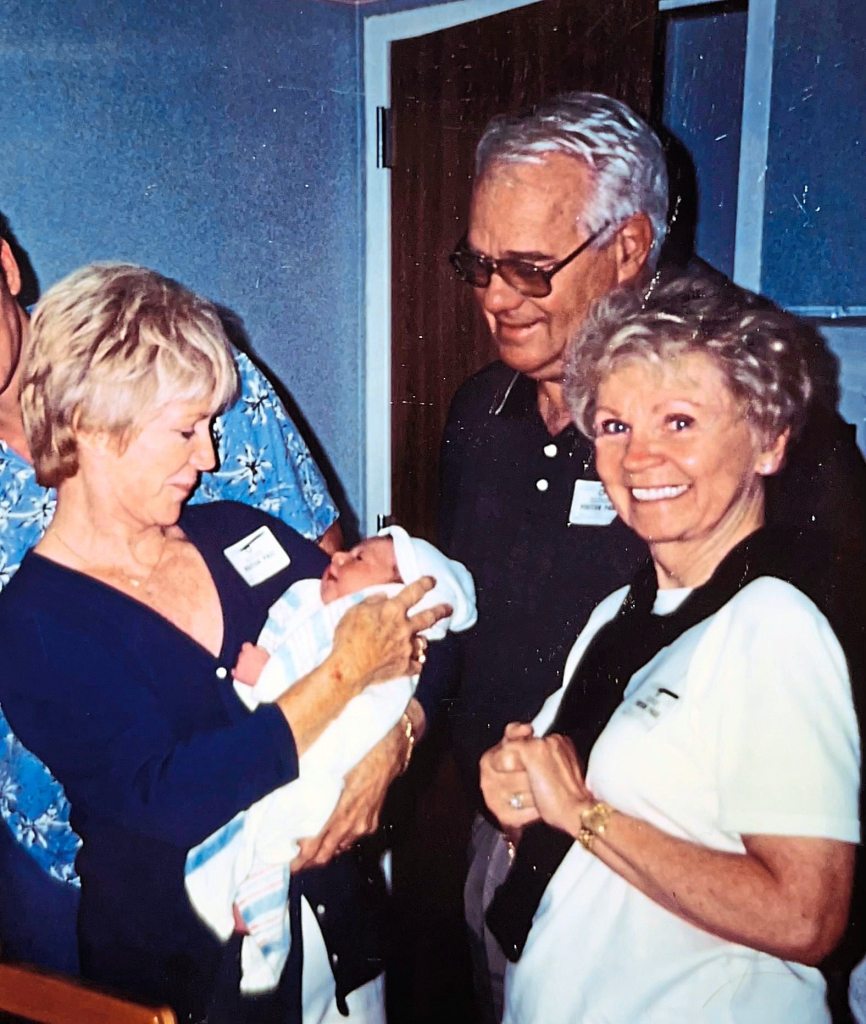 Grandma holding Natalie as a baby