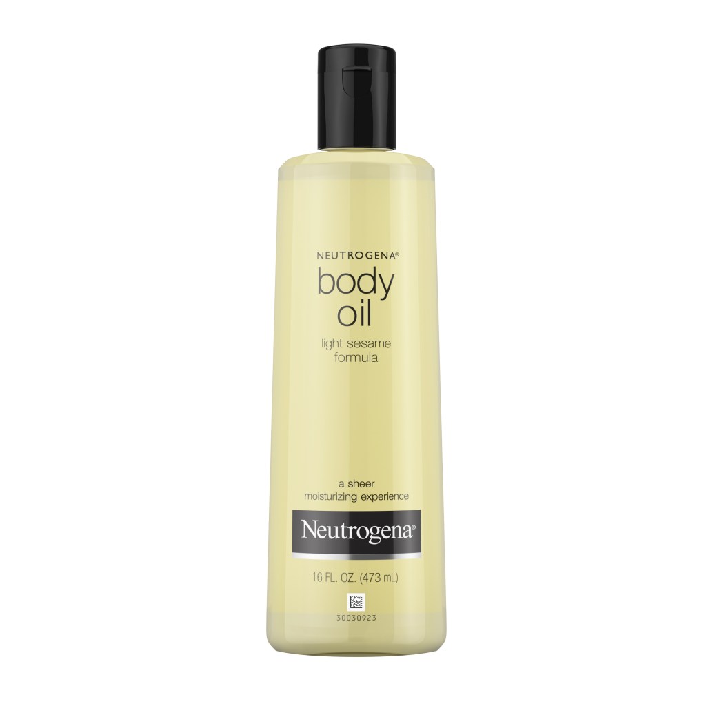 Neutrogena Body Oil, one of the celebrity favorite drugstore beauty products