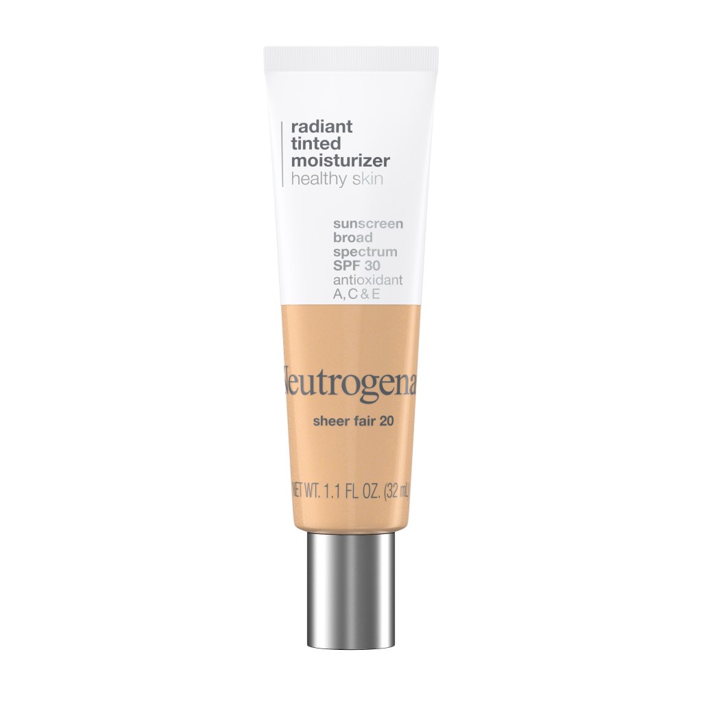 Neutrogena Radiant Tinted Face Moisturizer with SPF 25, one of the celebrity favorite drugstore beauty products