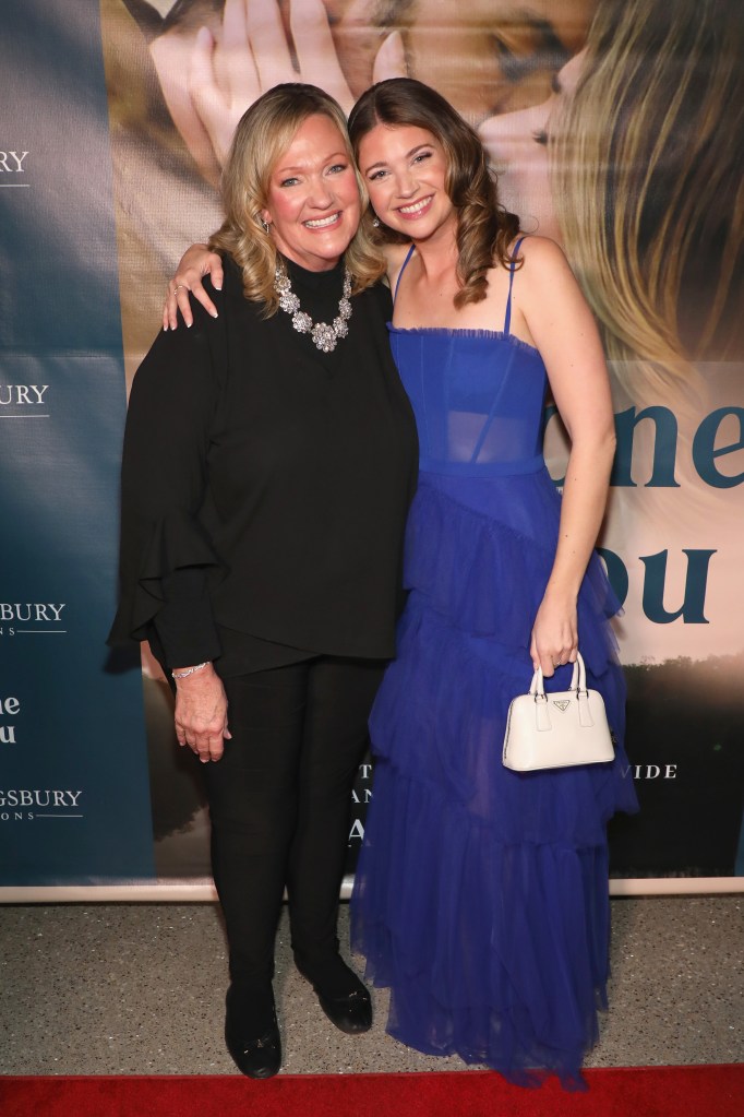 (L-R) Karen Kingsbury and Sarah Fisher attend the "Someone Like You" Premiere