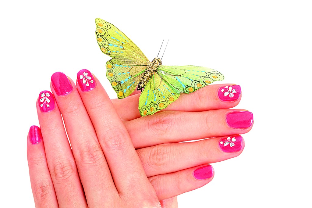 Butterfly Easter nail designs