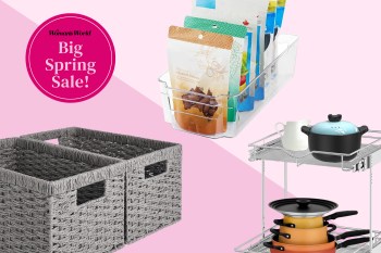Various home organization items discounted during Amazon's Big Spring Sale.