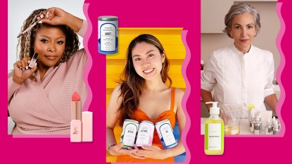 Female founders and images of their products that Woman's World is highlighting for International Women's Day.