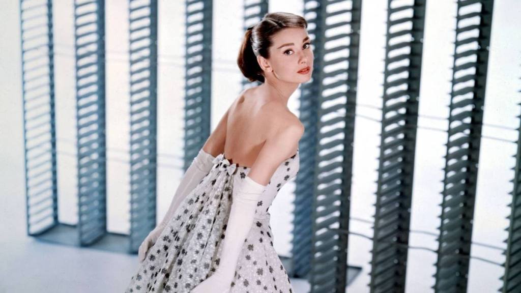 Audrey Hepburn on set in 1957 (funny face)