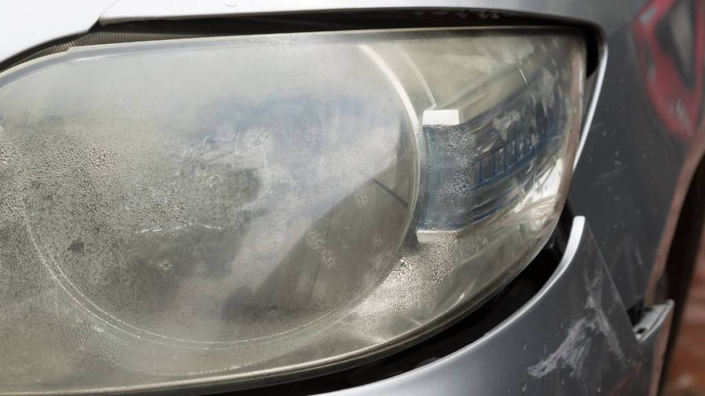 How to clean foggy headlight so they don't look as dirty as this one is.