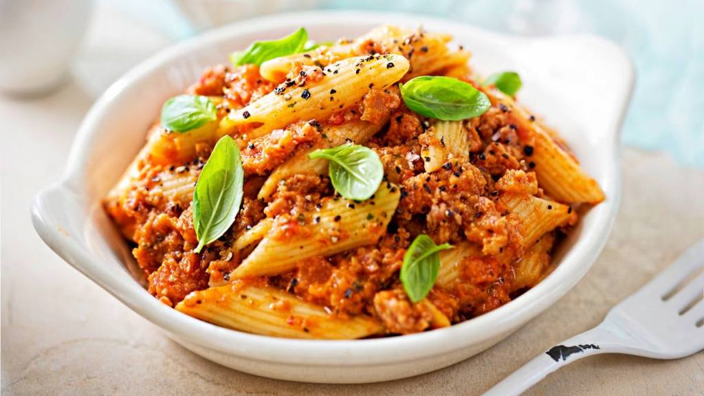 fastest diet: Sample dinner: Turbocharged pasta dinner