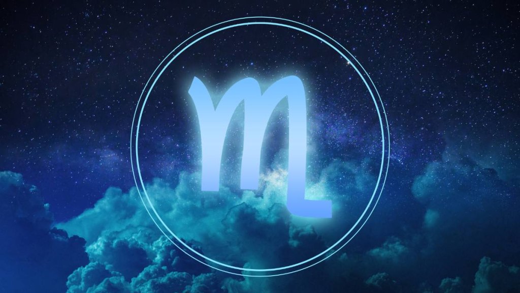 Scorpio Zodiac Sign on a colorful background