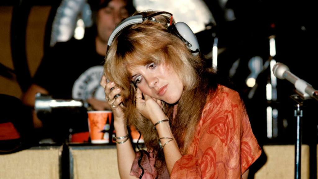 Stevie Nicks in recording studio