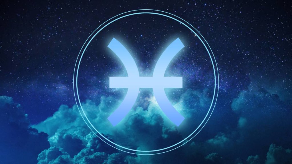 Pisces Zodiac Sign on a colorful background (May Horoscope)