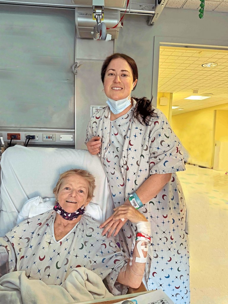 A year after giving her mom a part of her liver, Eileen (right) gave her a kidney for a total of two transplants.