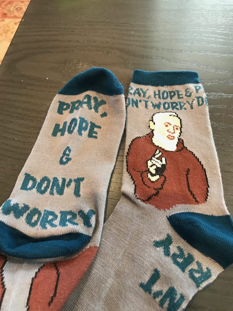 My Guardian Angel - Socks Kathy received in the mail
