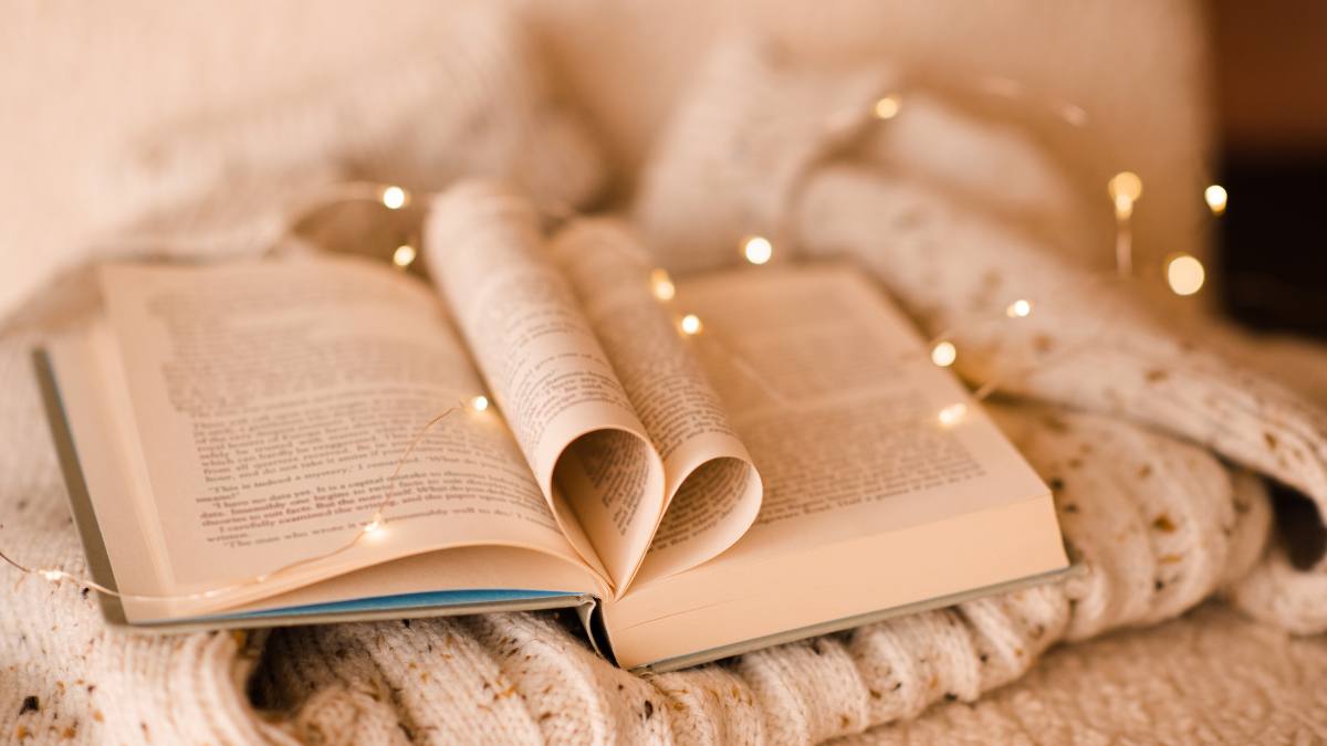 Hallmark books: Cozy reading scene