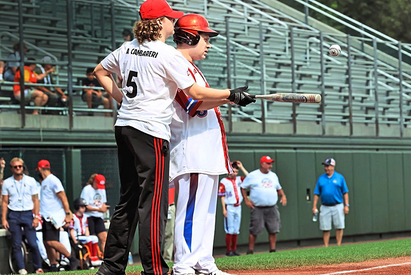 Domenico at bat with Antonio