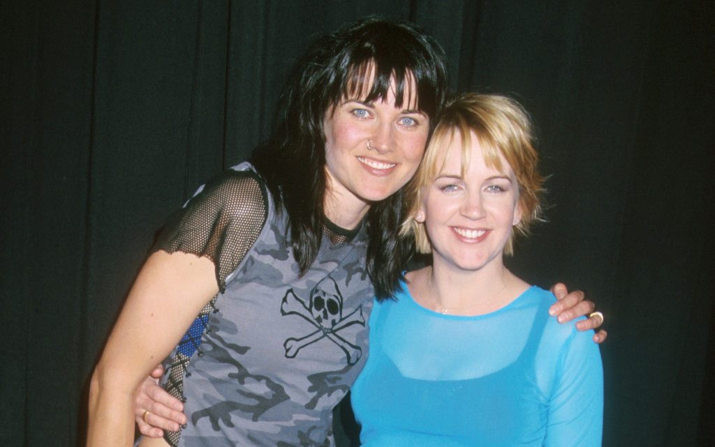 Lucy Lawless and Renee O'Connor, 2001