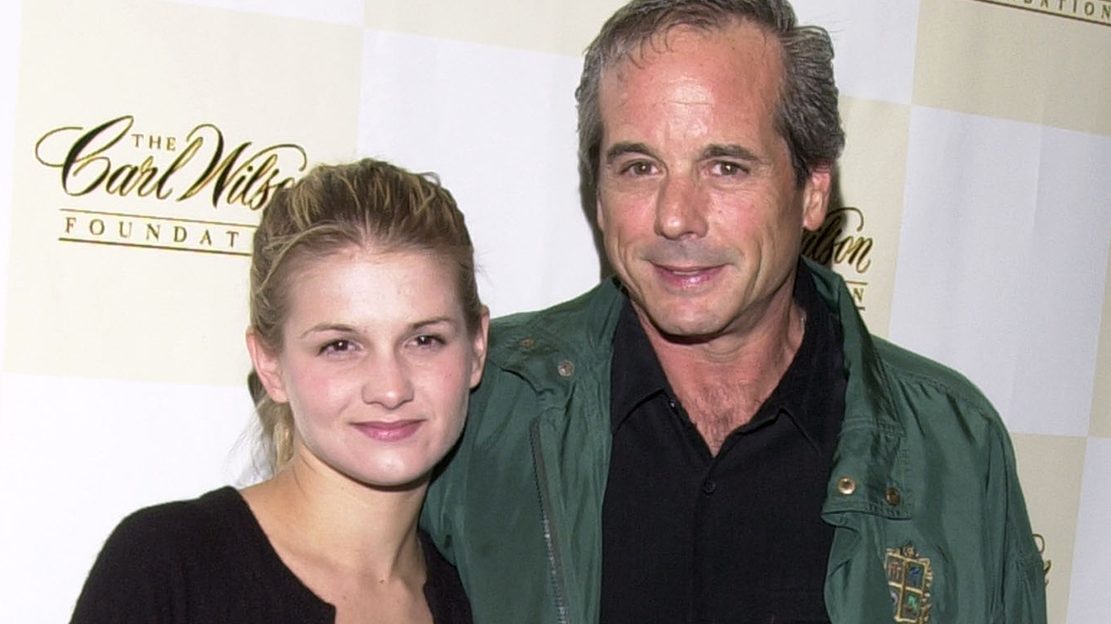 Desi Arnaz Jr. and his daughter Haley arrive at the Carl Wilson benefit concert October 14, 2001 at the El Rey Theatre in Los Angeles, CA
