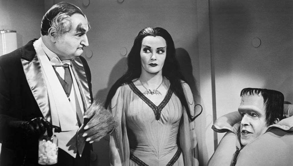 Grandpa, Lily and Herman Munster in 1964 to 1966's The Munsters