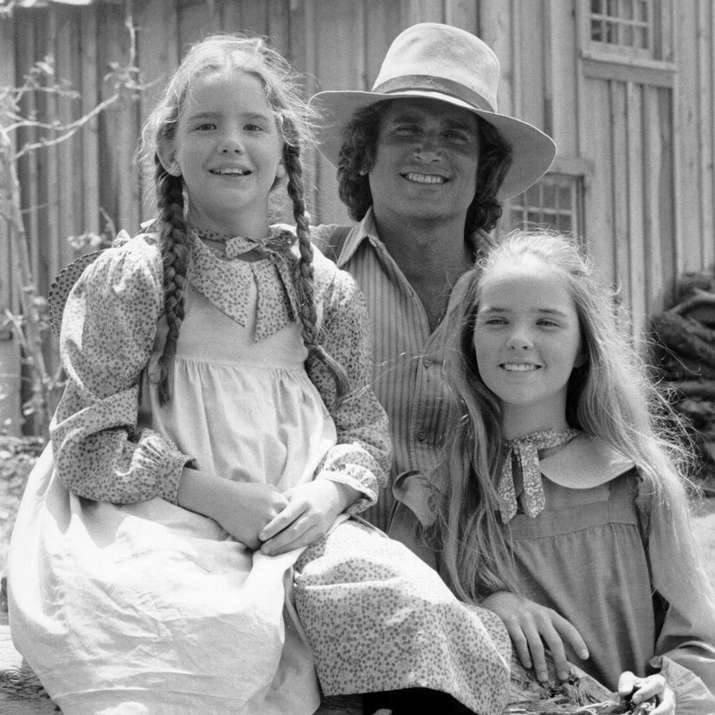 Charles and his daughters, 1970