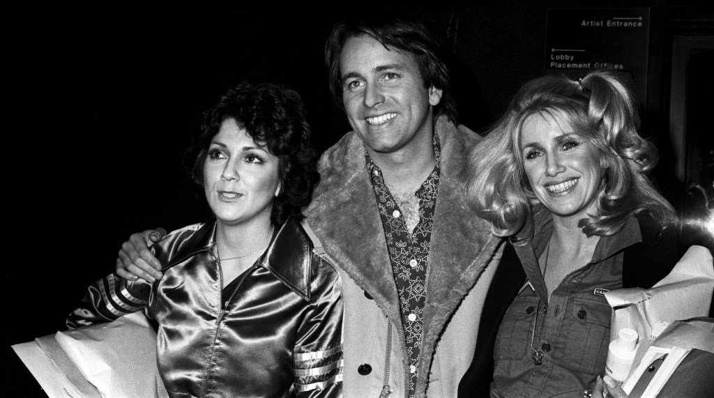 Joyce Dewitt, John Ritter and Suzanne Somers, 1978