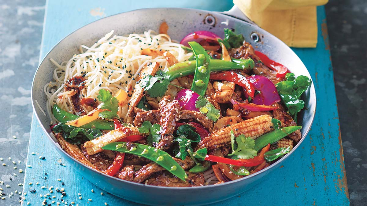 Ginger Sesame Beef Stir Fry