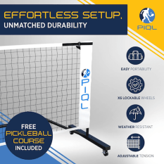 PIQL Portable Pickleball Net System with Wheels
