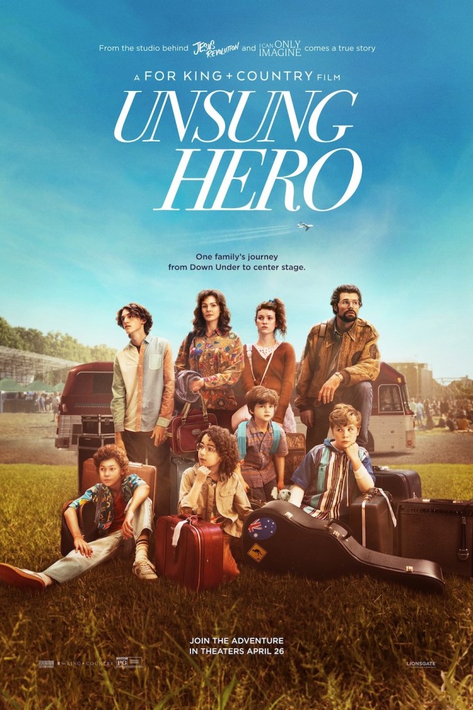 The poster advertising the Unsung Hero movie
