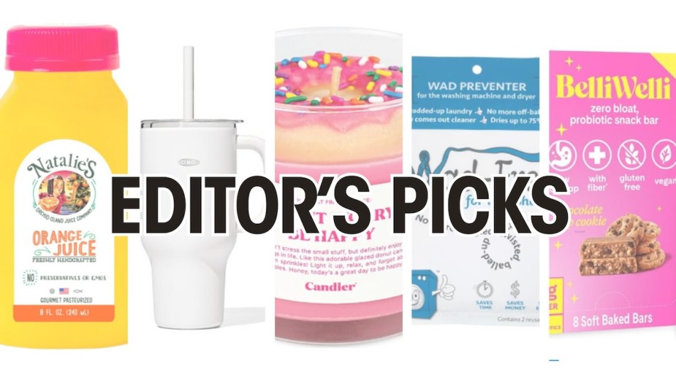 Images of products tested and loved by our online shopping editor with text that reads 'Editor's Picks.'