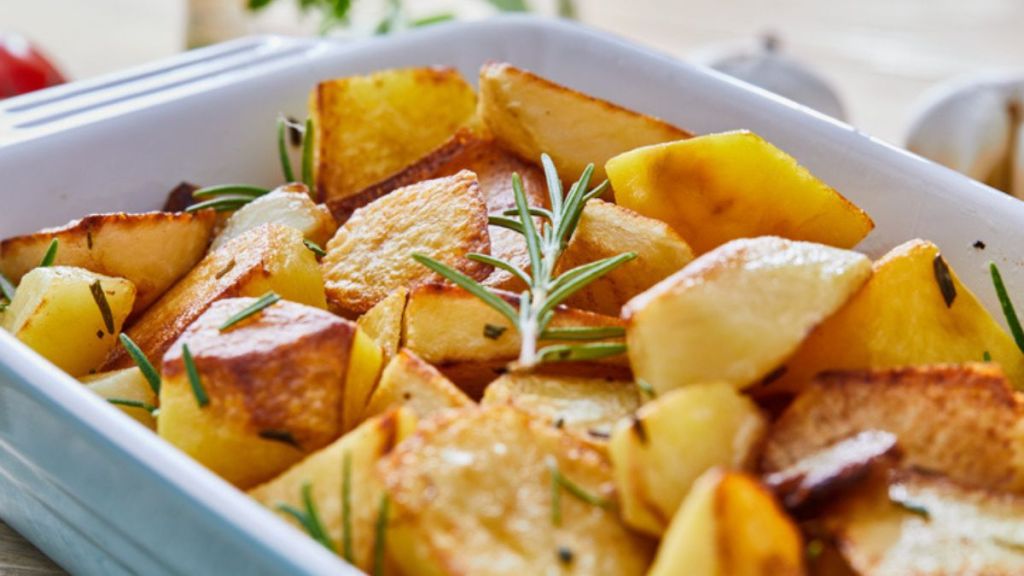 french onion casserole: roasted-potatoes