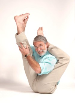 "Larry's yoga and health 53 years later at 76 years old and a national masters swimming champion."