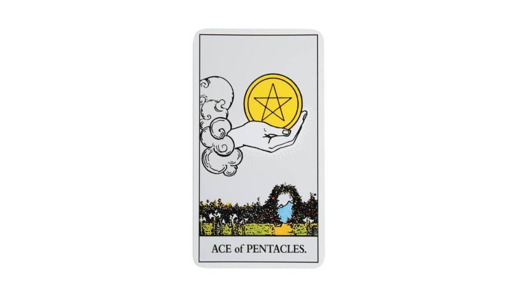 The ace of pentacles (financial tarot spread)