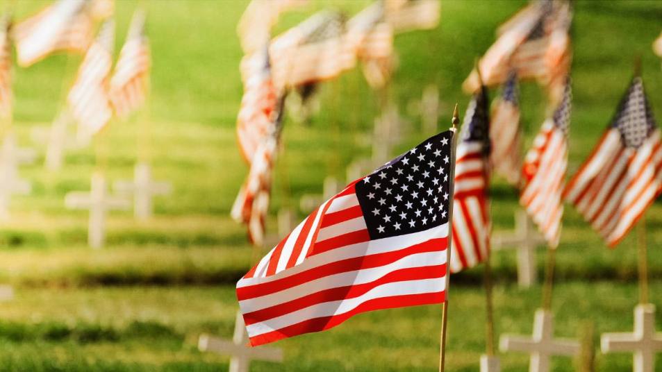 American Flags and Memorial Day Quotes