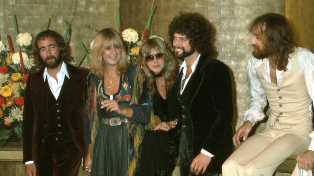 John McVie, Christine McVie, Stevie Nicks, Lindsey Buckingham and Mick Fleetwood in 1977