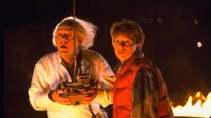 Michael J. Fox and Christopher Lloyd (1985) (Back to The Future Trivia)