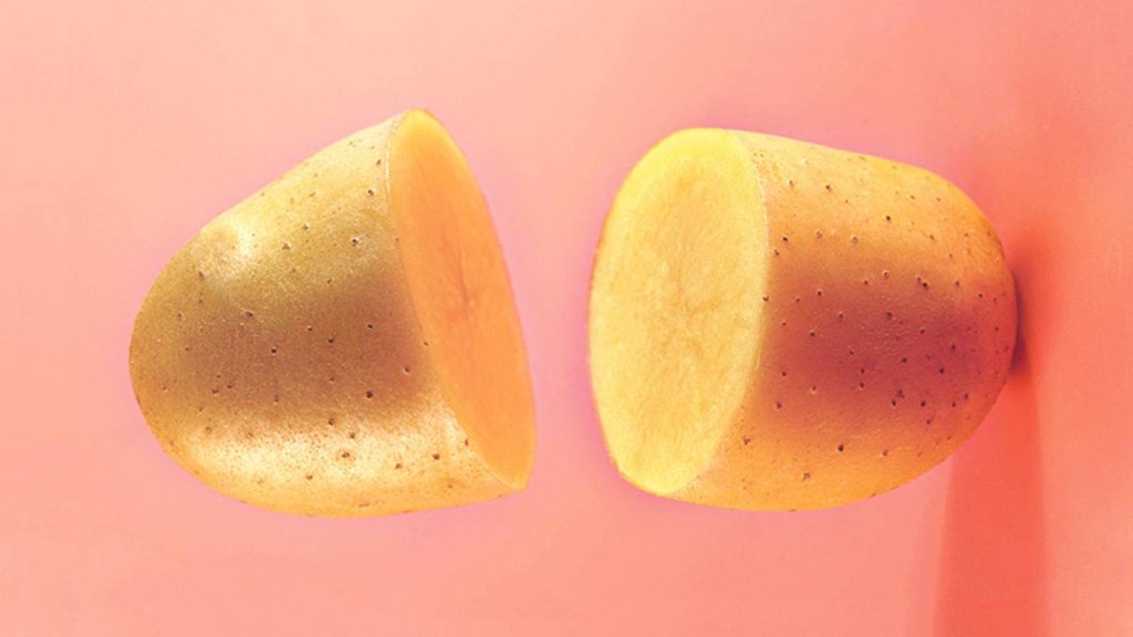Babs BBQ tips: Make your grill nonstick with a potato on a pink background