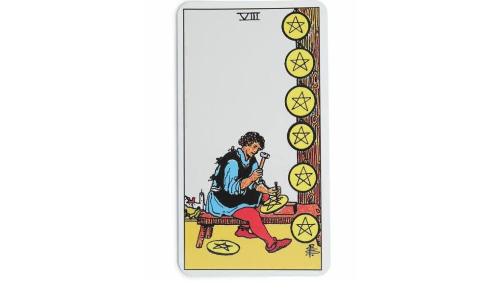 Eight of pentacles