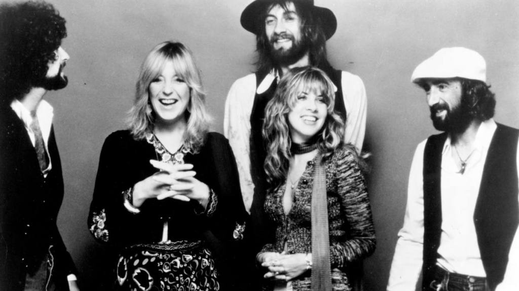 Lindsey Buckingham, Christine McVie, Mick Fleetwood, Stevie Nicks and John McVie in 1977