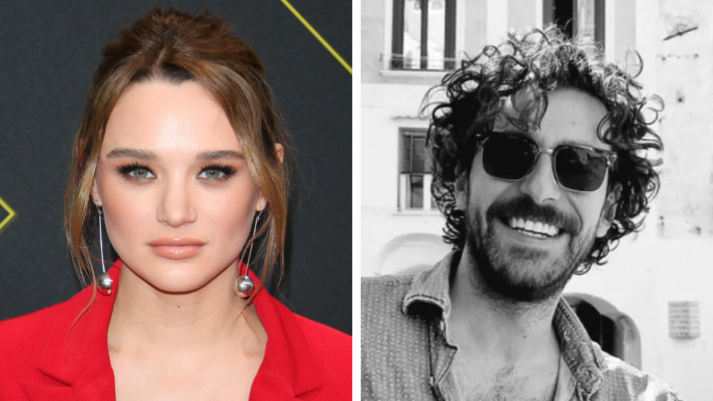 Hunter King in 2019 and Michele Rosiello in 2024, Hallmark Channel Passport to Love