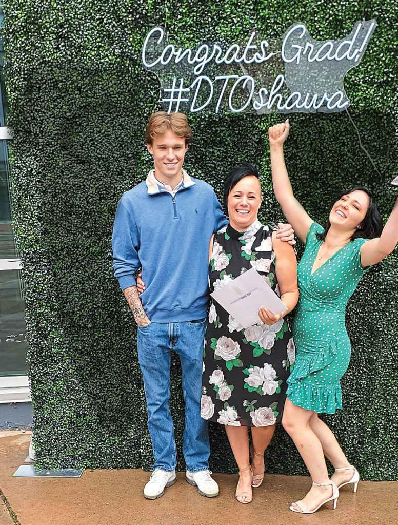 Danita (center) with Ben’s siblings Hayden and Grace