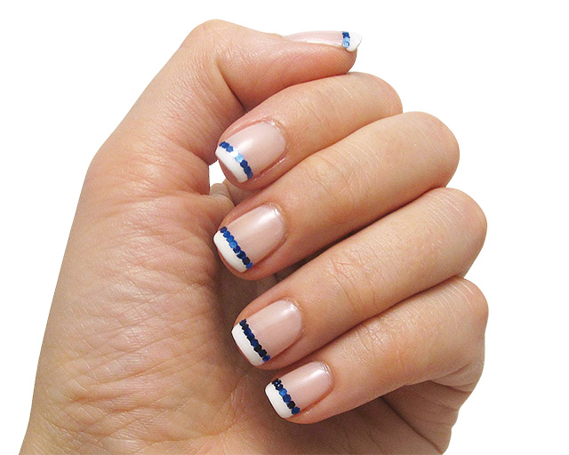 blue French tips
